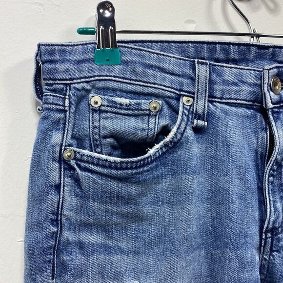 Rag & Bone Distressed Dre Low Rise Boyfriend Jeans Size 27 - Picture 6 of 7